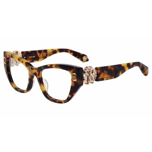 ROBERTO CAVALLI OPTICAL VRC075M Eyeglasses BROWN-HONEY-HAVANA-0777 52mm